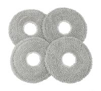 Accarugty Microfiber Cleaning Cloth Mop Pads, Compatible With E30 And Robot Vacuum, 10 Pack, Gentle Non Scratch For Tile, Marble, Laminate, Linoleum(4PCS)