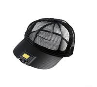 Accarugty Night Fishing Headlamp, Rechargeable Sensor Head Torch, Hands Free Wave Light, Waterproof LED Cap Lamp, Lightweight Camping Headlight, Adjustable(Black mesh cap)
