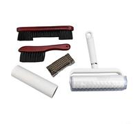 Accarugty Pool Table Brush Sets, Wooden Billiard Table Cleaner With Lint Roller And Cloth, Lasting Accessesories For Snooker Table Maintenance And Care(Red)