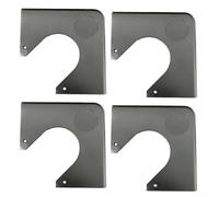 Accarugty Pool Table Corner Protectors for Billiards Tables - 4-Pack Plastic For Edge Guards, 17 x 17 x 4 cm, Wear-Resistant & Decorative Table Co(BLACK)