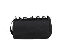 Accarugty Portable Paper Roll Storage Bag, For Outdoor Camping, Extra Long Kitchen Towel Holder in Oxford Cloth, Easy Dishcloth Bag, For Travel, Black