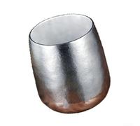 Accarugty Pure Titanium Cup, Double-Layer Insulated, Lightweight Rust-Proof Designed For Camping Hiking Outdoor Travel, Silvery 9X7cm(200mL-400mL Silvery)