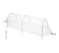 Accarugty Raised Bed Plant Protector 4Ft Breathable Mesh Garden Tunnel Cover With Steel Frame And 6 Stakes For Raised Beds, Plant Protection For Vegetables, Strawberries And Herbs