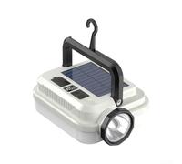 Accarugty Rechargeable Tent Light, Solar Camping Lantern, Portable Work Torch, USB Power Bank Light, Waterproof Hiking Lamp, Emergency- Storm- Light, Dual Mode