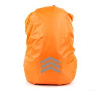 Accarugty Reflective Backpack Rain Cover, Waterproof Rucksack Protector With Elastic Straps,For Cycling Hiking Camping, High Visibility Safety Gear,For Night Adventures(XL Orange)