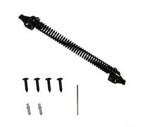Accarugty Self Closing Gate Spring Hardware, Adjustable 14 Inch Carbon Steel Gate Closer With Black Epoxy Finish For Wooden Doors And Garden Fences
