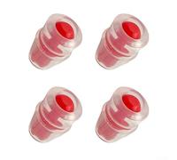 Accarugty Silicone Bite Valve Replacement Sheath for Hydration Bladder Packs - 4-Pack, 2.7 x 1.8 cm, Compatible with Most Water Bladders Including(Red)