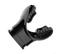 Accarugty Silicone Snorkel Mouthpiece Replacement Set, Universal- Fit Dive Bite Gear for Adults and Kids, Non-Toxic- Leak-Proof Breathing Tube Parts, Anti-Slip(black)