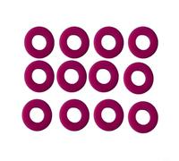 Accarugty Silicone Tennis Racket Vibration Dampeners - 12-Pack Shock Absorbers for Reduced String Vibration, Improved Comfort & Performance on Te(Rose red)