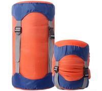 Accarugty Sleeping Bag Compression Sack, 210T Polyester Storage Organizer With Adjustable Straps And Dustproof Cap, Lightweight Gear For Camping Hiking Travel(Orange [M])