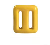 Accarugty Soft Touch Wetsuit Safe, Spearfishing Ballast System, Scuba Diving-Lead Block, Rubber Coated Dive Weight, High Density Dive Brick, Rounded Edge(Yellow [1000g])