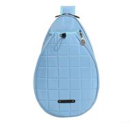 Accarugty Tennis Racket Crossbody Bag 18in Protective Shoulder Case | Fixed compartment prevents collision, padded interior, secure zipper closure, fits standard adult rackets
