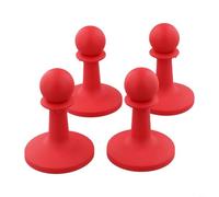 Accarugty Tent Pole, 4-Pack TPR Protective Covers For Hiking Camping, Anti-Slip Safety End To Prevent Tears And Accidents, Lightweight Green Red Sand(red)