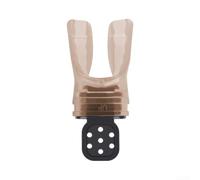 Accarugty Thermoplastic Diving Mouthpiece For Snorkel Regulator, Moldable Bite Tab With Cable Tie, Soft Comfortable Reusable Breathing Tube Accessory For Scuba Diving(Brown)