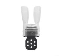 Accarugty Thermoplastic Diving Mouthpiece For Snorkel Regulator, Moldable Bite Tab With Cable Tie, Soft Comfortable Reusable Breathing Tube Accessory For Scuba Diving(Transparent White)