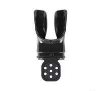 Accarugty Thermoplastic Diving Mouthpiece For Snorkel Regulator, Moldable Bite Tab With Cable Tie, Soft Comfortable Reusable Breathing Tube Accessory For Scuba Diving(Black)