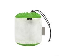 Accarugty Ultra- Light Stuff Sack, Drawstring Mesh Sack, Camping Gear Organizer, Small Electronics Case, Waterproof Nylon Pouch, Hiking Toiletry Bag(Green)