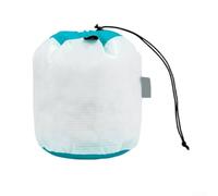 Accarugty Ultra- Light Stuff Sack, Drawstring Mesh Sack, Camping Gear Organizer, Small Electronics Case, Waterproof Nylon Pouch, Hiking Toiletry Bag(Blue)