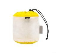 Accarugty Ultra- Light Stuff Sack, Drawstring Mesh Sack, Camping Gear Organizer, Small Electronics Case, Waterproof Nylon Pouch, Hiking Toiletry Bag(Yellow)