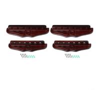 Accarugty Wall Mounted Snooker Holder Wooden Pool Cue Rack with 6 Slots, Hanging Billiard Stick- Stand- for Home Bar Game Room, Durable- Red Wood Design(wine red 2 set)