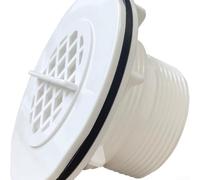 Accarugty White Tank Pool Filter Kit Pool Pump Union 1 1/2 Threaded Water Inlet Filter Kit Compatible With for INTEX Filter Pumps Pool Debris Strainer