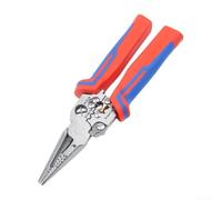 Accarugty Wire Stripper With Integrated Circuit Voltage Tester, Side Mounted Design, Wire Cutting And Twisting Functionality, And Non Slip Handle