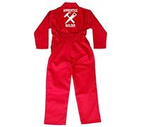 Acce Products Apprentice Builder Baby Childrens Kids Coverall Boilersuit Overall Boys Girls - Size - 26-5-6 Years - Red