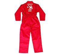Acce Products Apprentice Digger Driver Baby, Childrens, Kids, Coverall, Boilersuit, Overall - Size - 28-7-8 Years - Red, Optional Personalised text to front