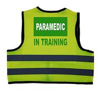 Acce Products PARAMEDIC in Training Baby, Toddler, Children, Kids Hi Vis Safety Jacket Vest Size 2-3 Years Yellow Optional Personalised On Front