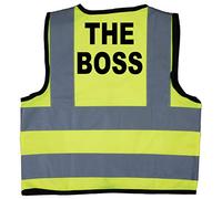 Acce Products The Boss Baby/Children/Kids Hi Vis Safety Jacket/Vest Size 1-2 Years Yellow Optional Personalised On Front