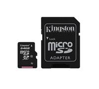 Acce2S - Class 10 64GB Memory Card for Samsung Galaxy J3 2016 MicroSD HC + Built-In SD Adapter