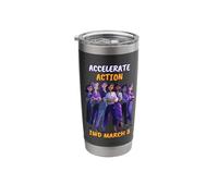 Accelerate Action Womens Day March 8 Empowerment Stainless Steel Insulated Tumbler
