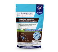 Accelerator by Dr. Pooper® - Hardpack Cleaner Tablets for Septic Systems | Breaks Down Hardpack & Boosts Drain Field Absorption | 20 Tablets - Use with our tool kit - available separately