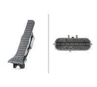 HELLA 6PV 008 689-701 Sensor, accelerator pedal position - for left-hand drive vehicles - 6-pin connector - Manual Transmission
