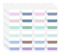 AccEncyc 240 Pcs Colored Index Tab 1"x1.8" Large Book Sticky Tabs Repositionable Page Tabs Flags Page Markers Labels for Notebooks, Filing, Classification,12 Colors