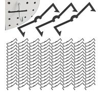 AccEncyc Black Peg Locks Plastic Pegboard Hook Locks Pegboard Display Hook Organizer Fixer Peg Board Hook Clip Retainers Pegboard Hook Organizer for Standard 1/4" and 1/8" Pegboard (120 Pcs)