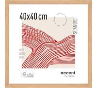 accent by nielsen Scandic - Oak Wooden Picture Frame - 40x40cm with Float Glass - Modern Scandinavian Design