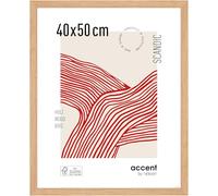 accent by nielsen Scandic - Oak Wooden Picture Frame - 40x50cm with Float Glass - Modern Scandinavian Design