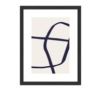 Accent By Nielsen Velino Black Picture Frame 30X40Cm - With Glass Front And Abstract Poster Print