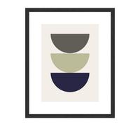 Accent By Nielsen Velino Black Picture Frame 40X50Cm - With Glass Front And Abstract Poster Print
