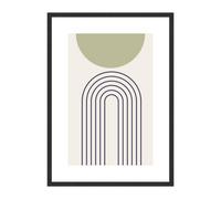 Accent By Nielsen Velino Black Picture Frame 50X70Cm - With Glass Front And Abstract Poster Print