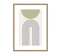 accent by nielsen Velino Picture Frame - Oak 50x70cm - with Glass Front - Ready-to-Hang with Contemporary Poster Print