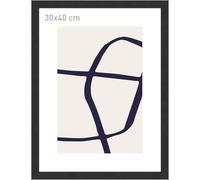 accent by nielsen Velino Picture Frame - Black 30x40cm - with Glass Front - Ready-to-Hang with Contemporary Poster Print