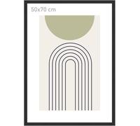 accent by nielsen Velino Picture Frame - Black 50x70cm - with Glass Front - Ready-to-Hang with Contemporary Poster Print
