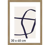accent by nielsen Velino Picture Frame - Oak 30x40cm - with Glass Front - Ready-to-Hang with Contemporary Poster Print