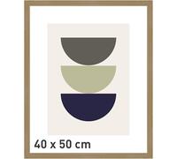 accent by nielsen Velino Picture Frame - Oak 40x50cm - with Glass Front - Ready-to-Hang with Contemporary Poster Print