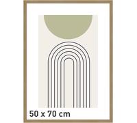 accent by nielsen Velino Picture Frame - Oak 50x70cm - with Glass Front - Ready-to-Hang with Contemporary Poster Print
