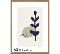 accent by nielsen Velino Picture Frame - Oak A3, 29.7x42cm - with Glass Front - Ready-to-Hang with Contemporary Poster Print