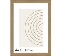 accent by nielsen Velino Picture Frame - Oak A4, 21x29.7cm - with Glass Front - Ready-to-Hang with Contemporary Poster Print