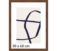 accent by nielsen Velino Picture Frame Walnut 30x40cm with Glass Front